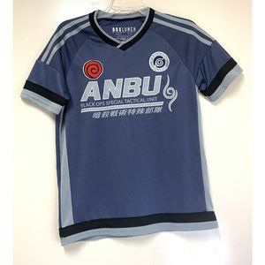 Naruto Anbu Black Ops Kakashi Hatake Jersey Shirt Mens Size XS